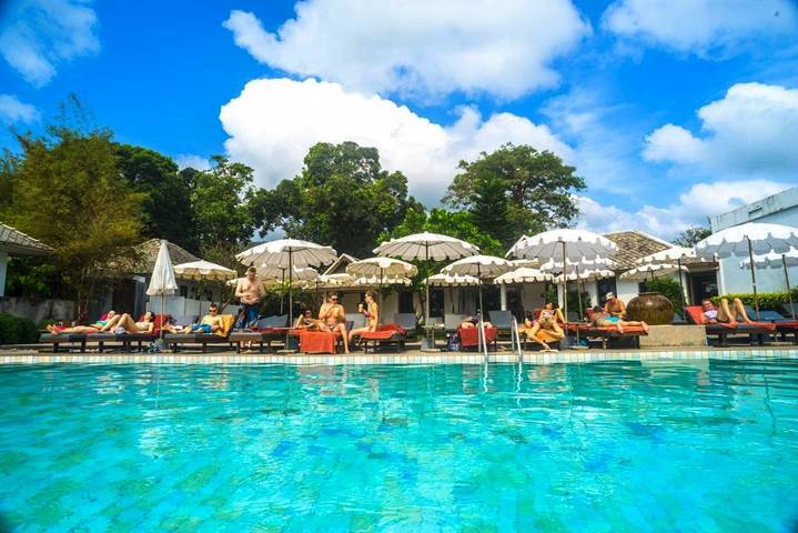 Station pour 3 personnes, avec vue ainsi que piscine et jardin à Lamai Beach - 2