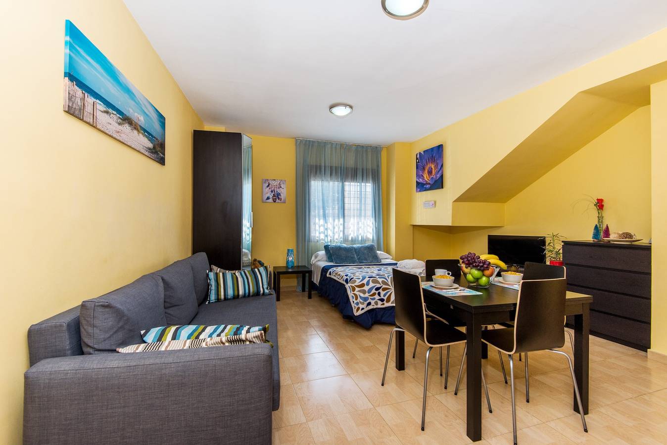Estúdio inteiro, Apartamento Estúdio de Charme em Boa Localização com Wi-Fi e Ar-Condicionado in Bailén-Miraflores, Malaga