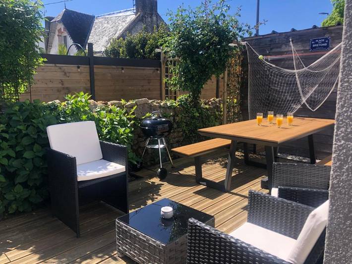 Location de vacances pour 4 personnes, avec terrasse, adapté aux familles à Merlevenez