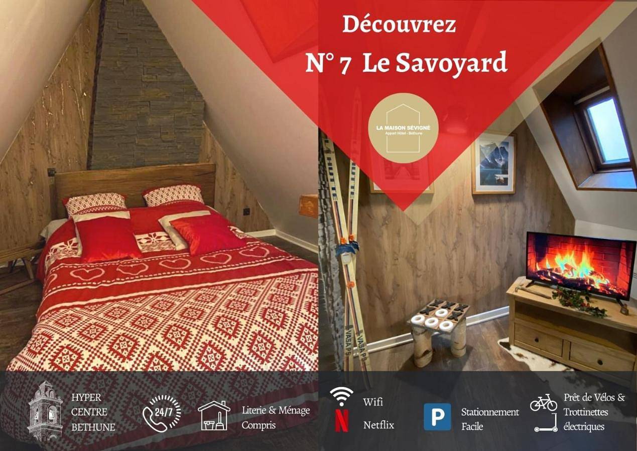 Appartement entier, La Maison Sévigné Appart Hôtel N7 Climatisé in Béthune, Région de Béthune