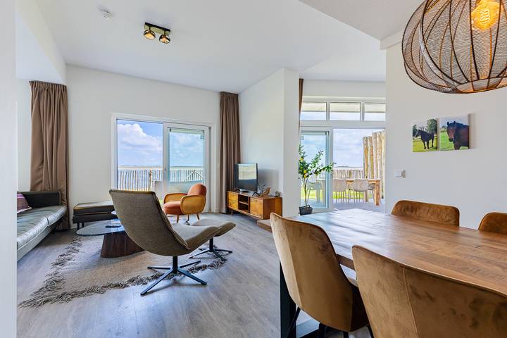 Ferienhaus mit meerblick für 4 Personen, mit Balkon und Balkon/Terrasse sowie Terrasse und Garten in Zeeland - 4