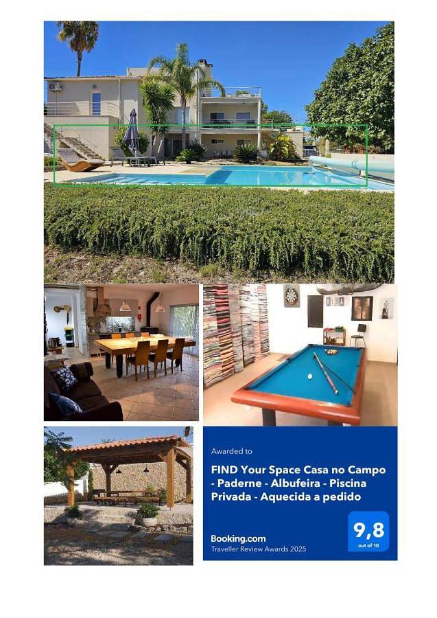 Casa de férias para 5 pessoas, com piscina e jardim em Paderne