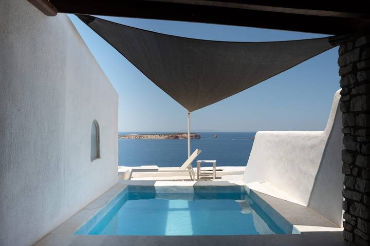 Ferienhaus für 4 Personen, mit Meerblick und Balkon sowie Terrasse auf Paros