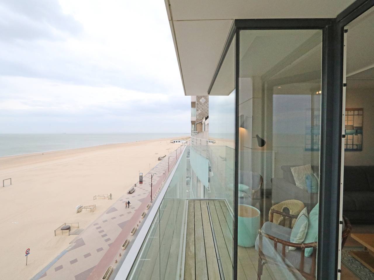 Ganze Wohnung, Wohnung in Het Zoute mit Meerblick in Knokke-Heist, Belgische Küste