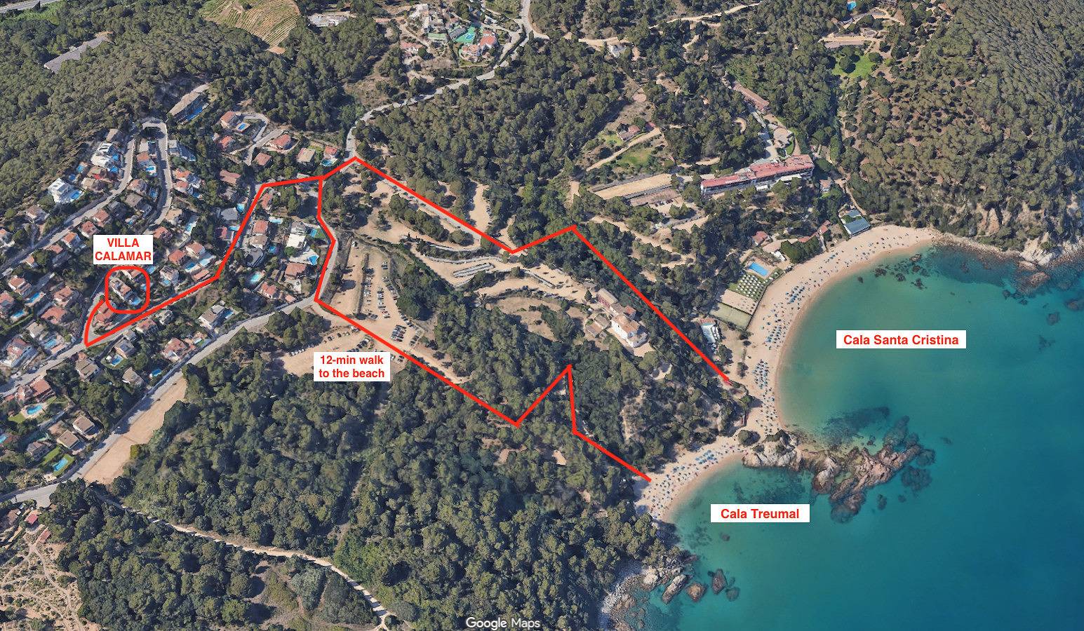 Villa Calamar, near beach and fabulous sea views in Blanes, Costa Brava