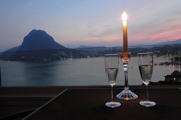 Vacation rental for 2 people, with Balcony and Terrace as well as Lake view in Lugano