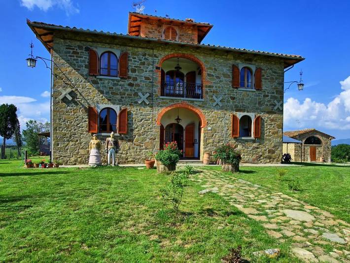 Villa pour 9 personnes, avec jardin et piscine à Lucignano