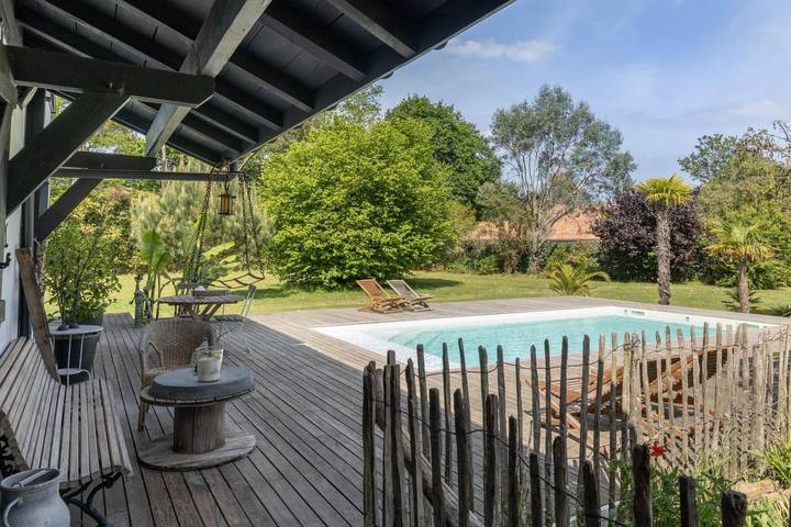 Gîte pour 8 personnes, avec jardin ainsi que piscine et terrasse dans Réserve naturelle du Courant d'Huchet - 3