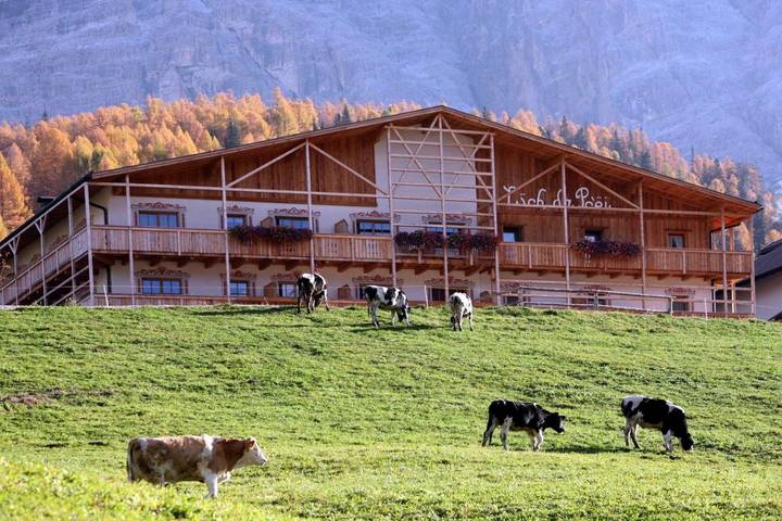 Appartamento per 3 persone, con Balcone e Terrazza nonché Giardino e Sauna a San Cassiano