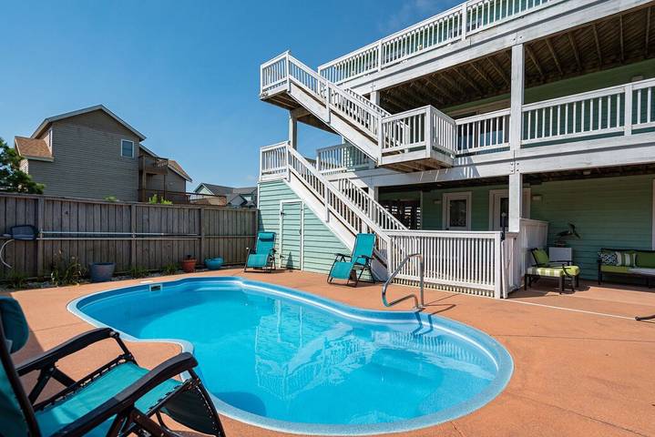 Vacation rental for 8 people, with hot tub and terrace in Nags Head