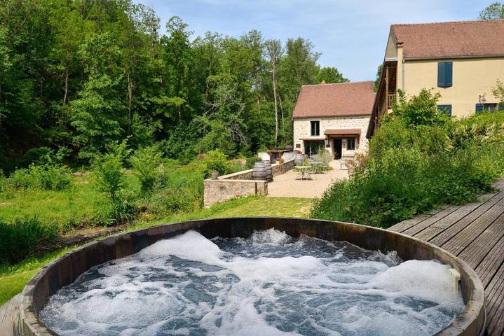 Hôtel pour 4 personnes, avec Terrasse et Jacuzzi ainsi que Jardin et Sauna dans Yonne