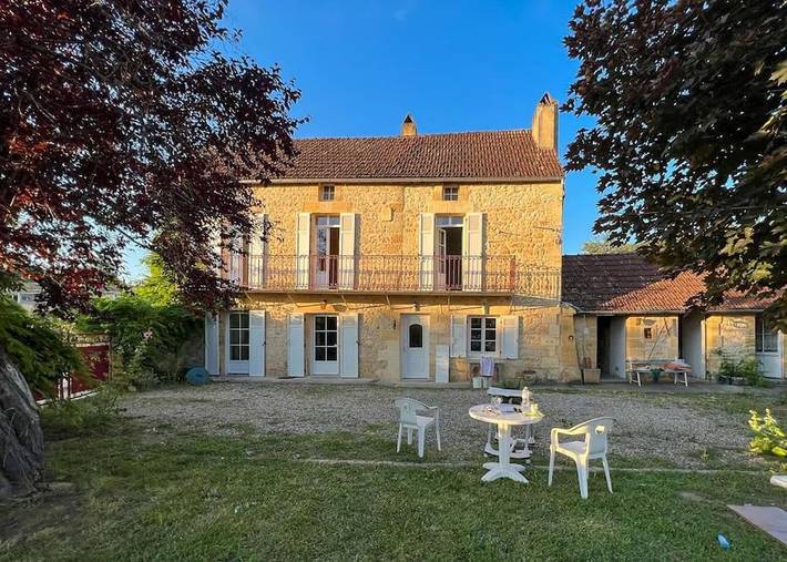 Ferienhaus für 6 Personen, mit Balkon und Terrasse sowie Garten und Ausblick