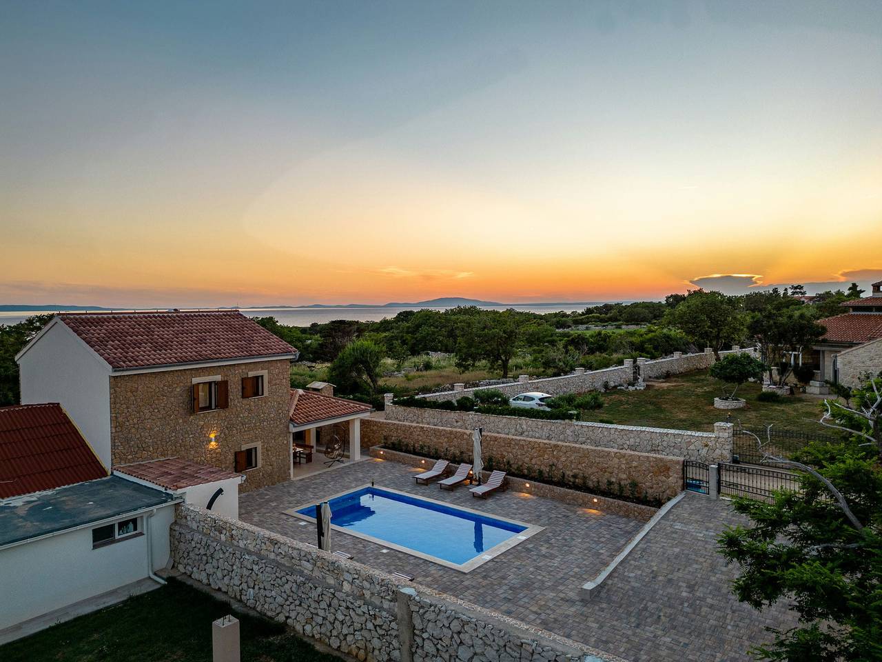 Villa Vidasovi dvori Zadarvillas in Novalja, Pag Island