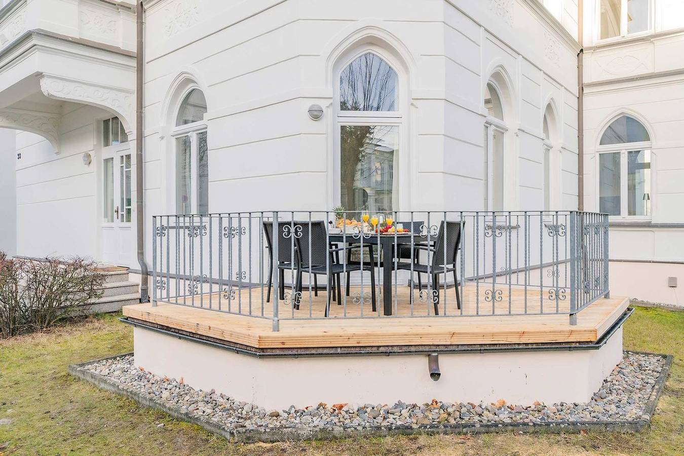 Apartamento entero, Schloss Hohenzollern 14 - zwei Schlafzimmer und Terrasse in Drei Kaiserbäder, Heringsdorf