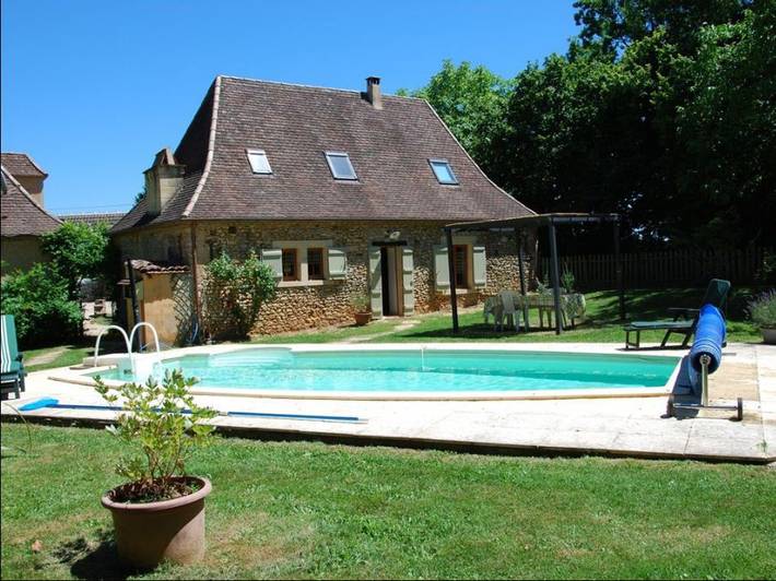 Maison de vacances pour 6 personnes, avec piscine ainsi que jardin et terrasse
