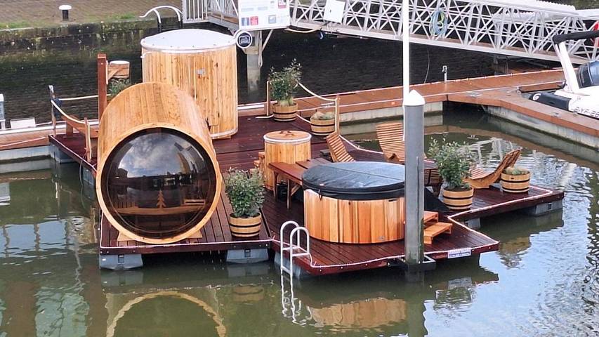 Bateau pour 4 personnes, avec vue ainsi que sauna et terrasse, animaux acceptés à Rotterdam - 4