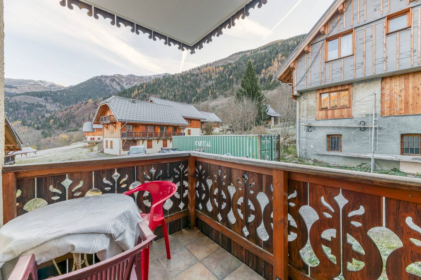 Ganze Wohnung, Ferienwohnung „Le Bon Mollard“ mit Bergblick und Balkon in Saint-Colomban-des-Villards, Region Saint-Jean-de-Maurienne