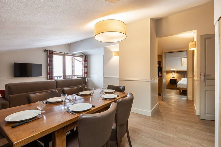 Appartement de vacances pour 6 personnes, avec piscine ainsi que balcon et sauna