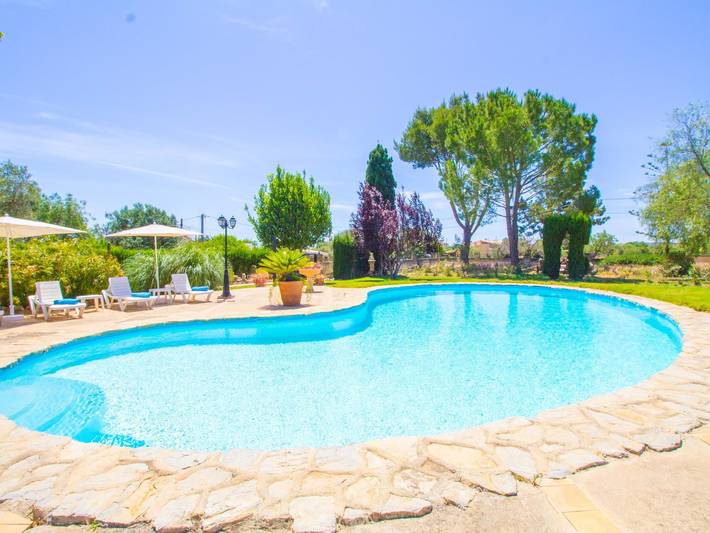 Ganze Ferienwohnung, Villa „Cas Moliner“ mit Wlan, Klimaanlage und privatem Pool in Son Sardina, Palma