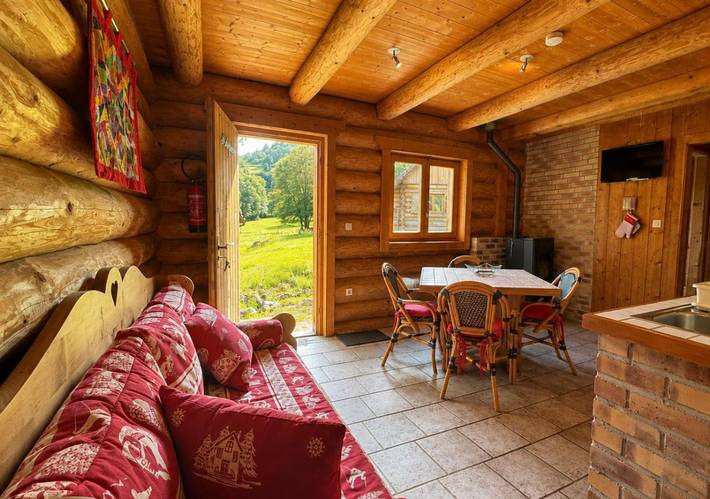Chalet pour 6 personnes, avec Terrasse et Jardin ainsi que Vue sur le lac et Vue à Orbey