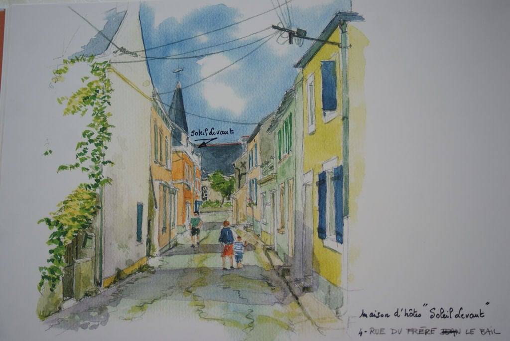 Chambre d'hôtes Soleil Levant - Chambre Indienne in Groix, Côte des Mégalithes