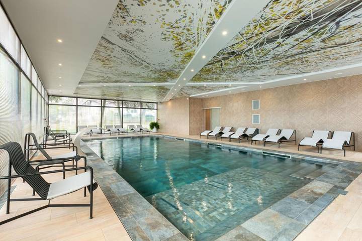 Appart’hôtel pour 2 personnes, avec Terrasse ainsi que Piscine et Sauna