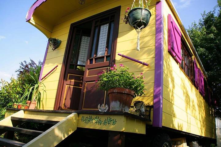 Maison de vacances pour 4 personnes, avec vue et jardin