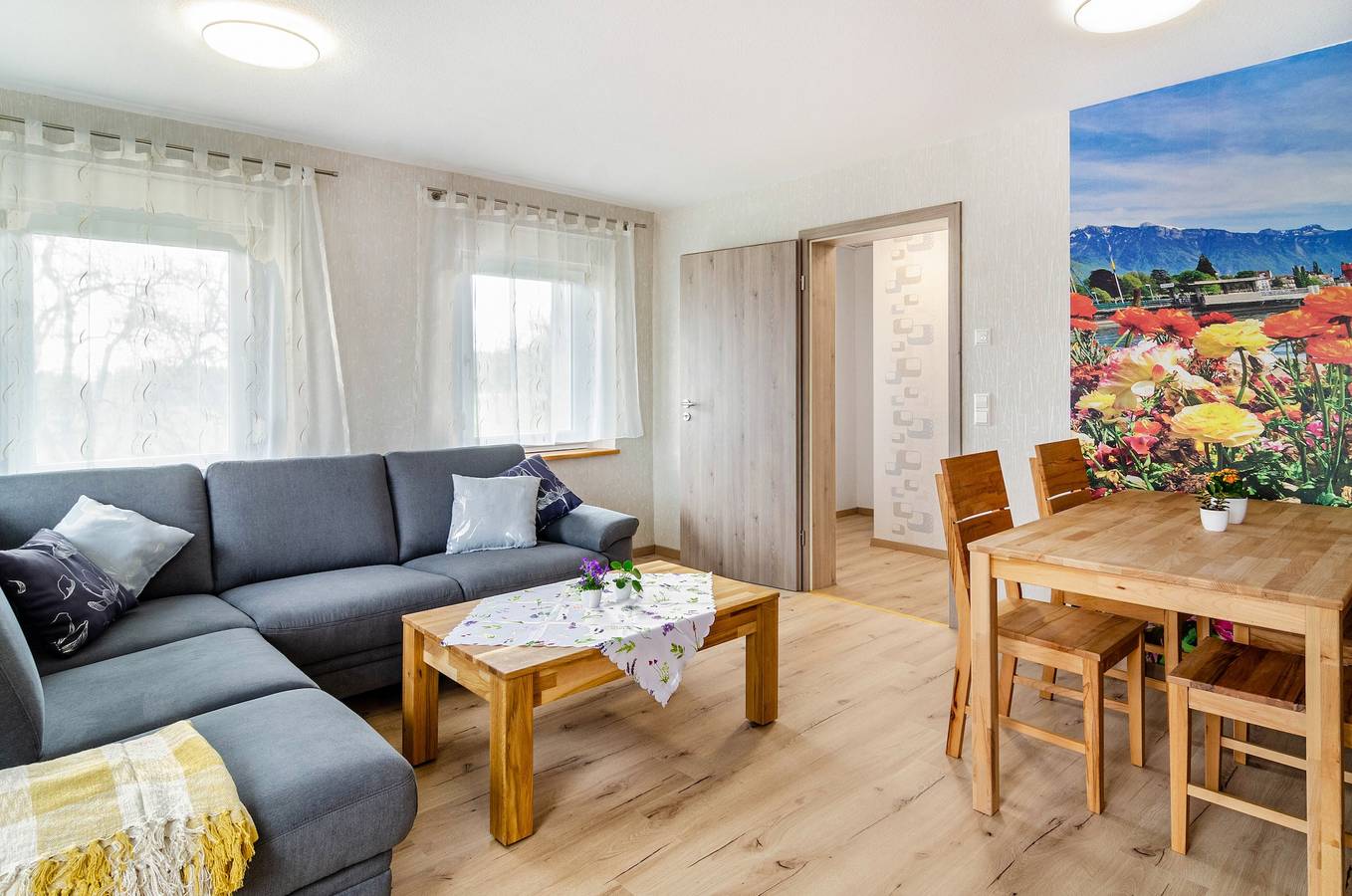 Ganze Wohnung, Ferienwohnung "Lidobo 01" mit Bergblick, Balkon und Wlan in Herdwangen-Schönach, Region Bodensee-Oberschwaben