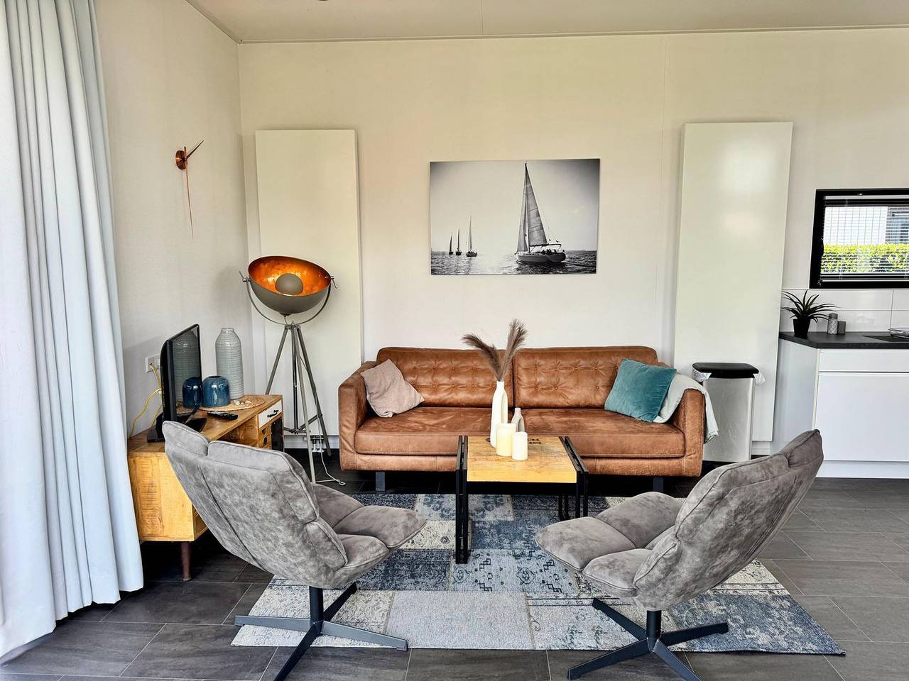 Neu - mit Airco: Hundefreundliches Chalet Coastline mit Zaun für 6 Personen nahe Strand & Natur in Nieuwvliet, Zeeuwse Kust