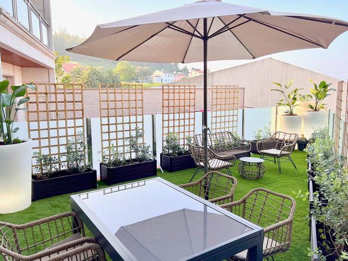 Apartamento para 6 personas, con Jardín en Ortigueira