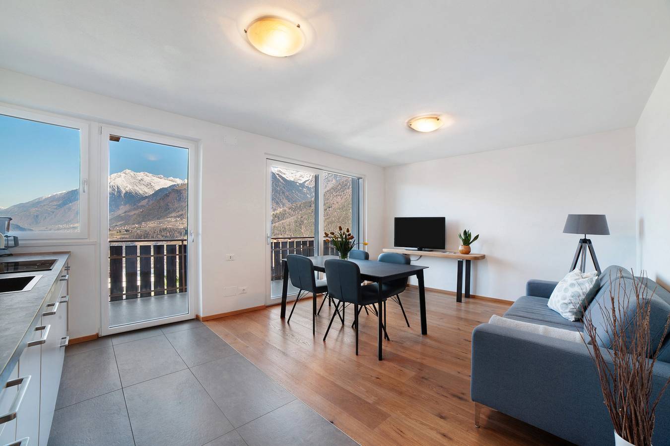 Appartamento intero, Appartamento 'Preiss Tipo A' con vista sulle montagne, balcone e Wi-Fi in Scena, Val Passiria