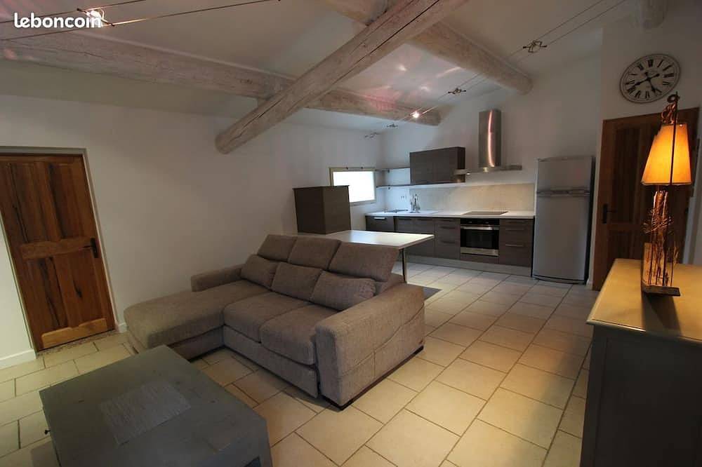 Gîte de Plain Pied de 48 m2 Attenant à un mas Provençal in Rognonas, Arles region