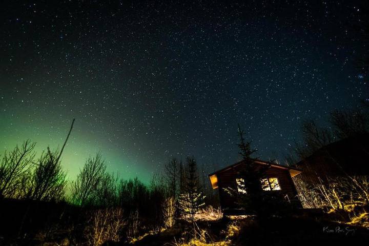 Chalet pour 2 personnes, avec Jacuzzi ainsi que Terrasse et Vue en Islande
