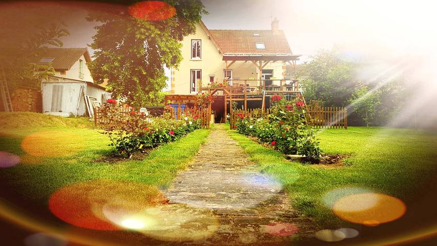 Appartement de vacances pour 13 personnes, avec jardin et terrasse