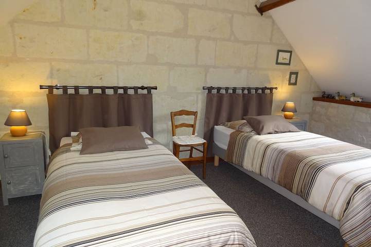 Gîte pour 4 personnes, avec jacuzzi ainsi que terrasse et jardin à Beaumont-en-Véron - 4