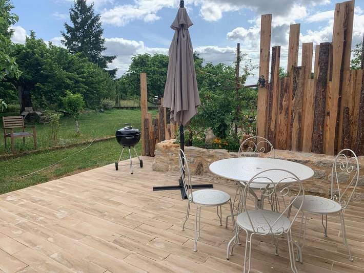 Maison de vacances pour 4 personnes, avec Terrasse ainsi que Jardin et Vue à Caylus