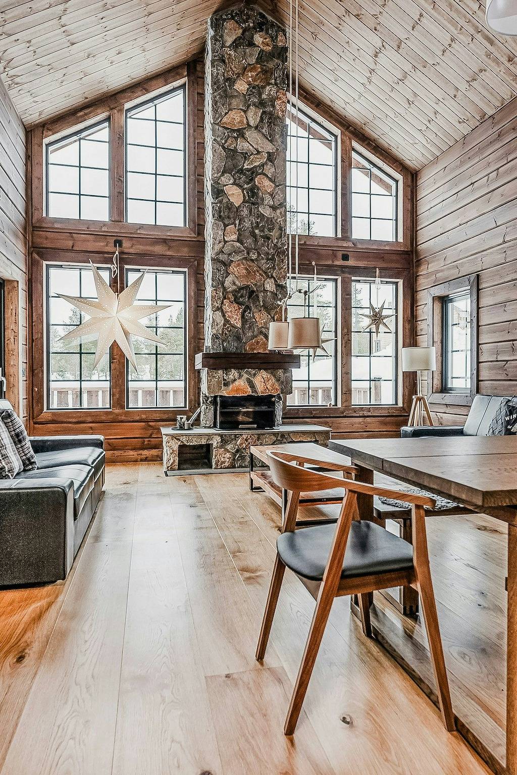 Modernes Berghaus mit Blick auf Idre in Idre, Älvdalen und Umgebung