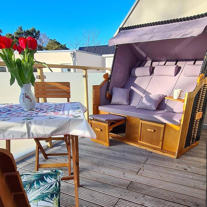 Ferienwohnung für 4 Personen, mit Balkon und Sauna