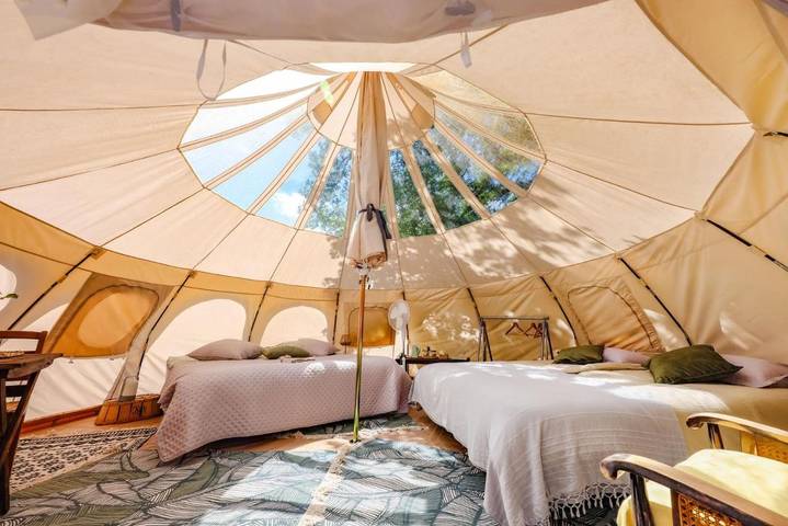 Tente pour 4 personnes, avec vue et jardin dans le Tarn - 2