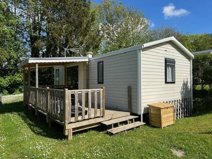 Mobil home pour 4 personnes, avec bassin pour enfant et sauna à Port-le-Grand