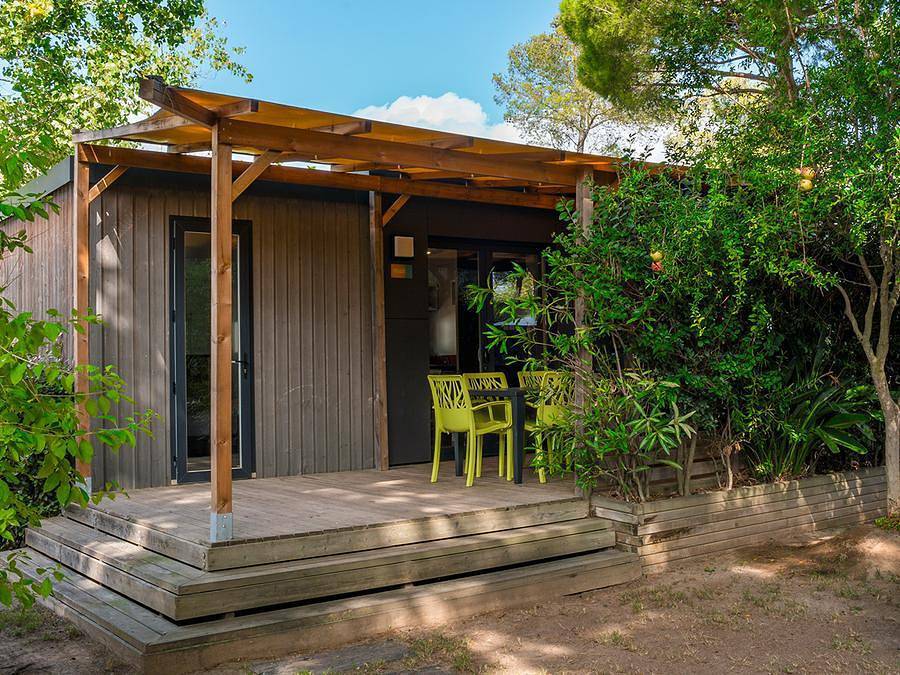 Camping Sunelia Les Sablons - Mobilheim 4 personen - 06 - Taos Luxus 2 Ch 2 Sdb - Bosquet in Portiragnes Plage, Portiragnes