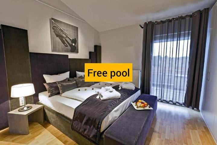 Hotel für 4 Personen, mit Terrasse und Pool sowie Sauna, mit Haustier in Aachen