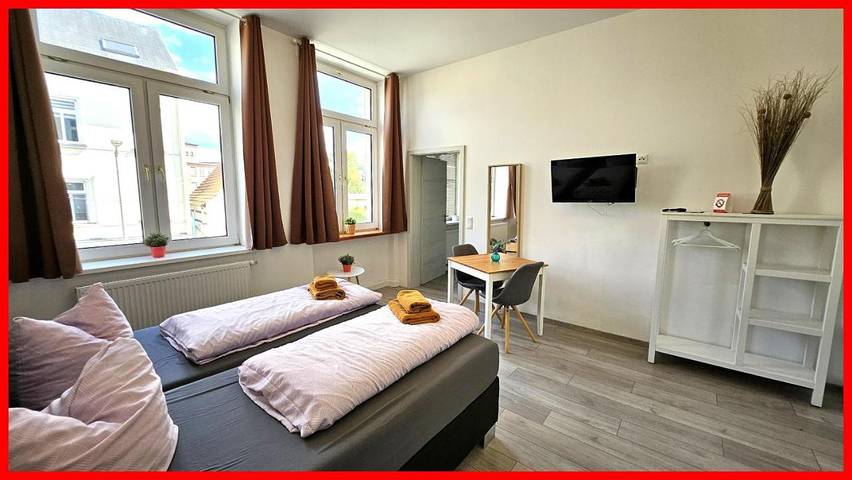 Gîte pour 3 personnes, avec terrasse, animaux acceptés à Gera