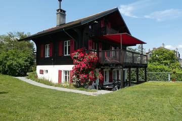 Gîte pour 5 personnes, avec terrasse et jardin à Saint-Prex
