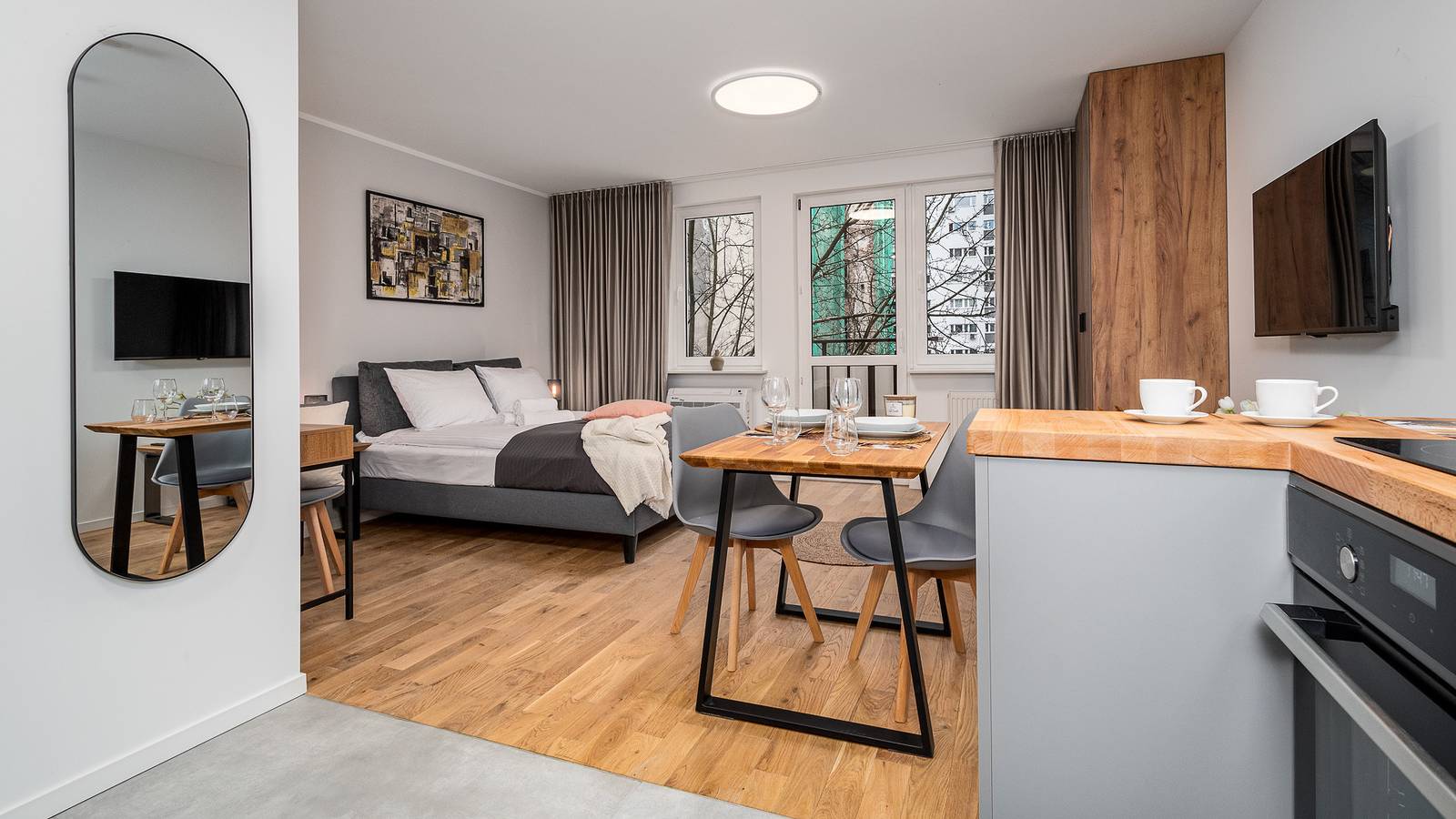 Appartement de vacances entier, Appartement de vacances pour 2 personnes avec balcon in Varsovie, Mazovie