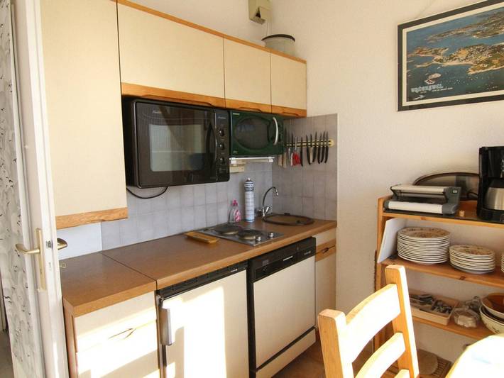 Entire apartment, Studio 4 pers. 23m² - Center, Lift, Pets Ok, South Terrace in Huez, Écrins National Park