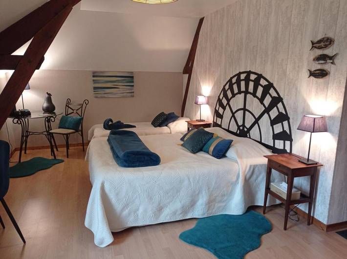 Gîte pour 2 personnes, avec Terrasse ainsi que Jardin et Vue à Mareil-en-Champagne