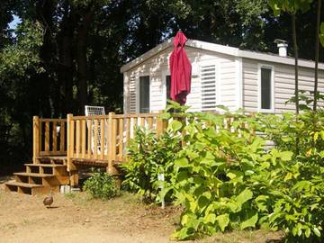 Mobil home pour 2 personnes, avec piscine et terrasse, animaux acceptés dans Lac de Cadeuil