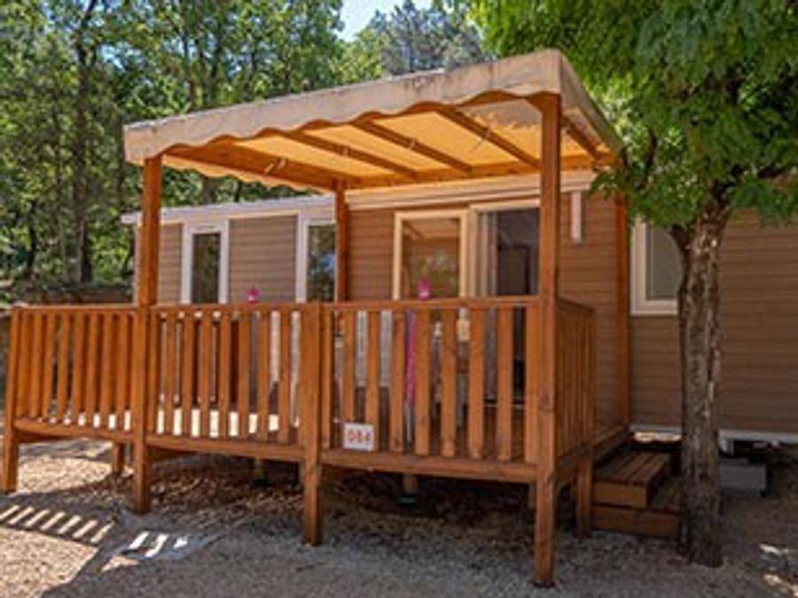 Camping La Pinède en Provence - Mobilheim 8 personen - Lavendel Plus in Mondragon, Vaucluse