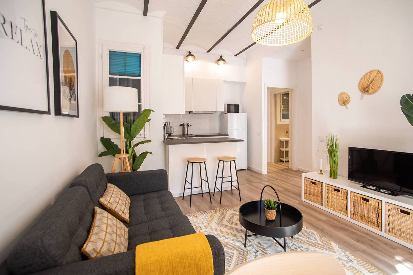Apartamento entero, 12par1003- Luminoso piso en Paralelo in Centro Barcelona, Barcelona